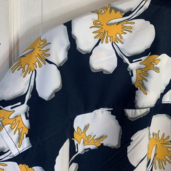 Burnside Aloha Hawaiian Tropical Tiki Floral Print Button Shirt M-090 Sz XL - Picture 7 of 7